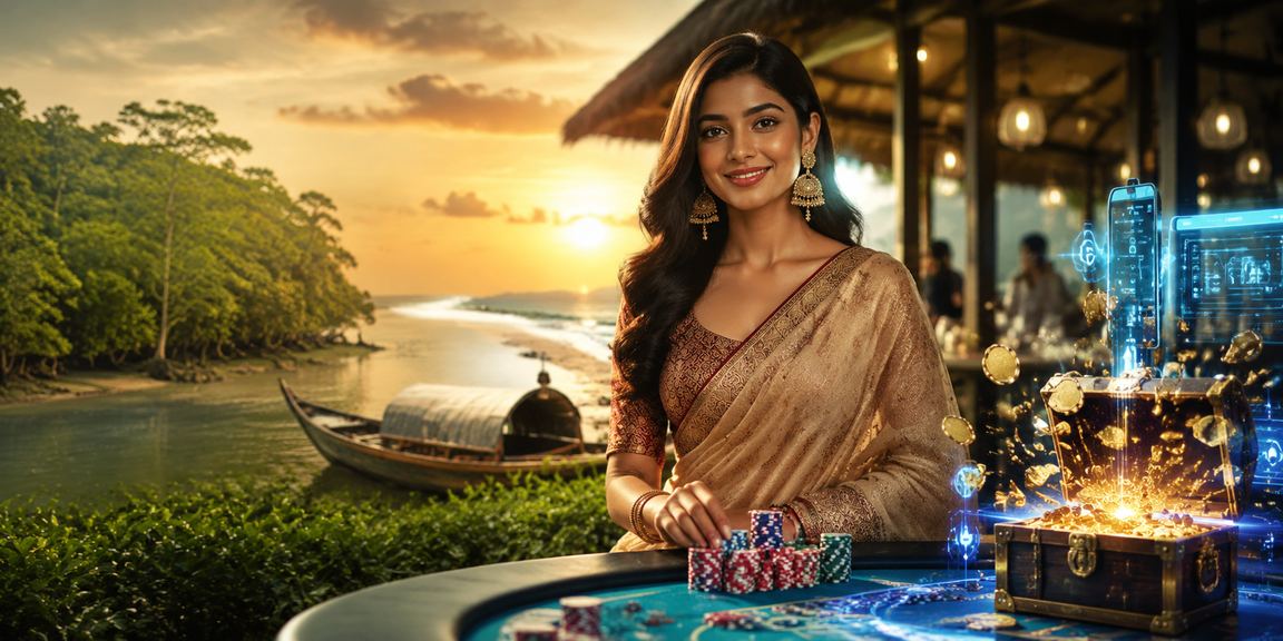 Casino Betting Experience Against a Tea Garden Backdrop in Cox's Bazar
