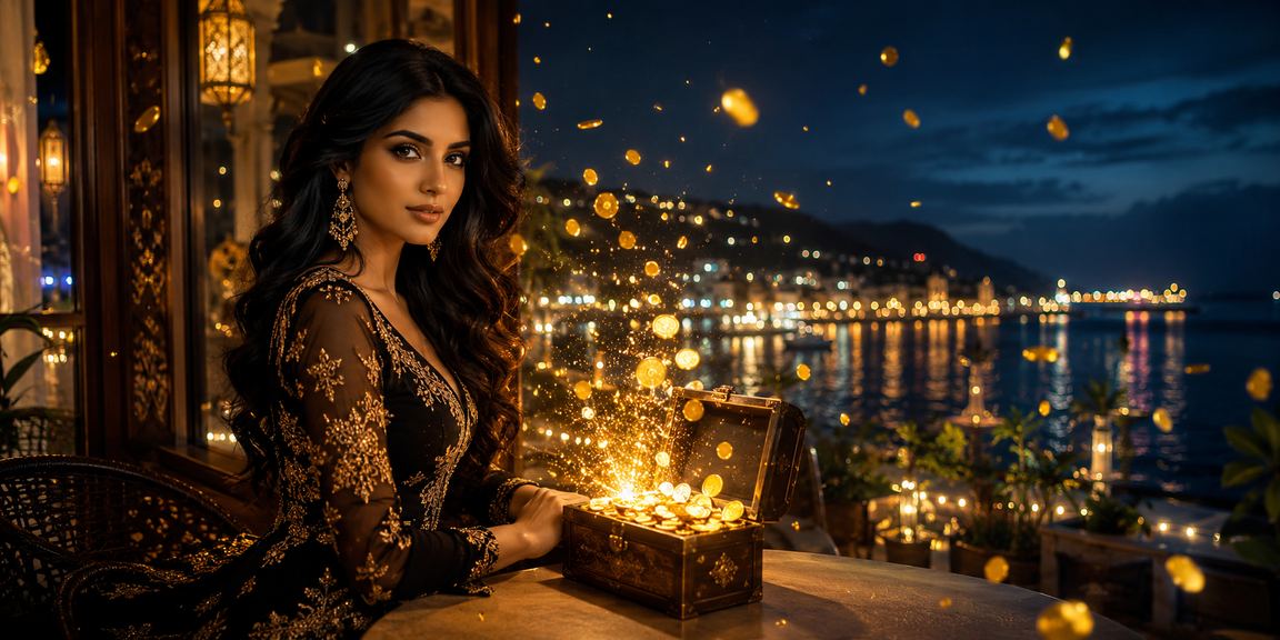 সেন্ট মার্টিন সমুদ্র সৈকতে ক্যাসিনো বেটিং উপভোগরত ব্যবহারকারী